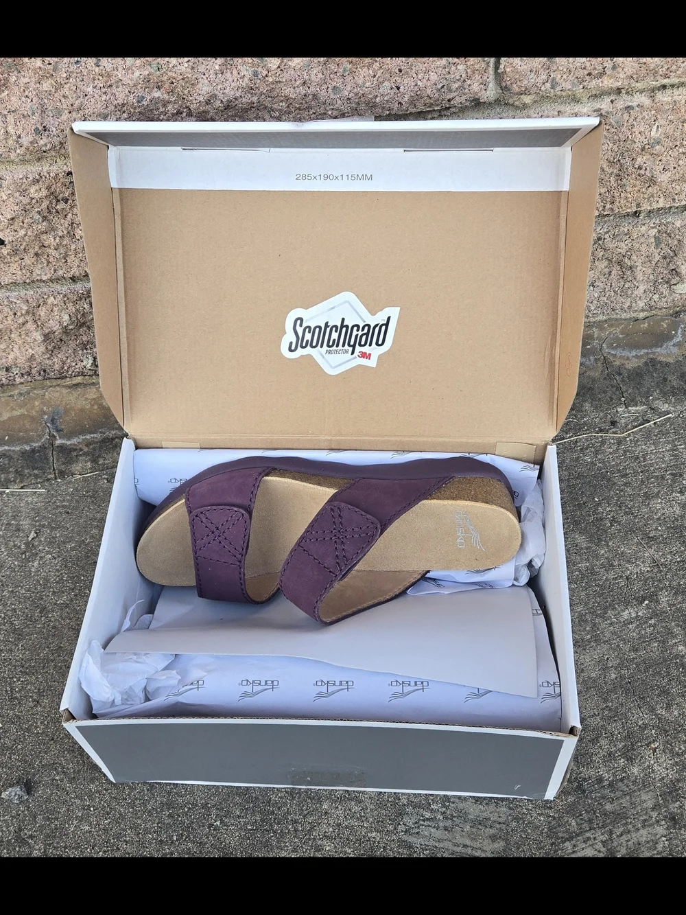 Dansko Purple Dual-Strap Wedge Sandal